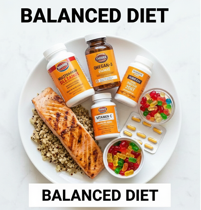 균형 있는 영양제 관련 이미지