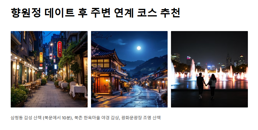 경복궁 궁중문화축전 향원정 데이트