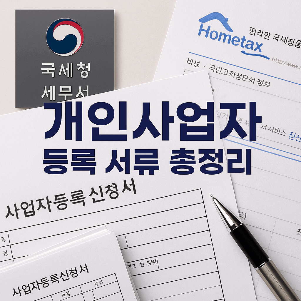 개인사업자 등록 서류 총정리