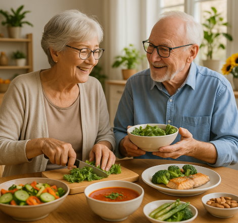 시니어의 건강한 식단