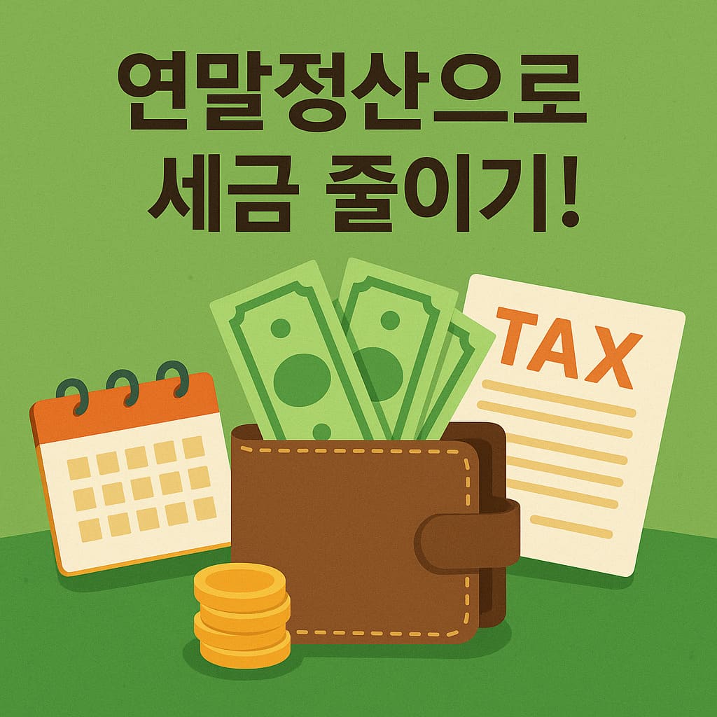 연말정산 세금 줄이기 절세 이미지