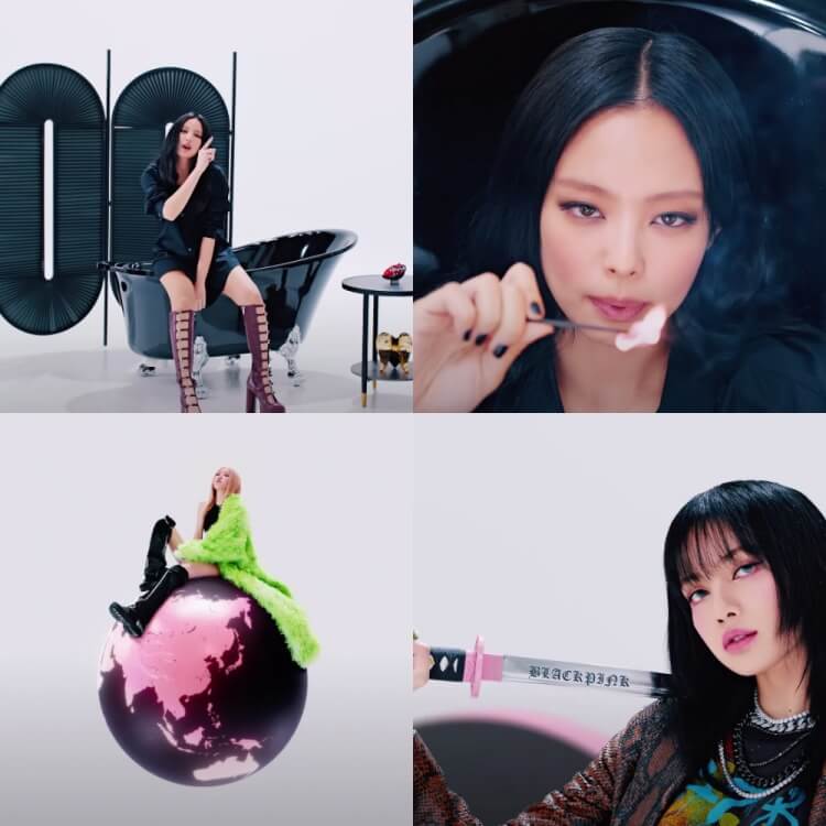 블랙핑크 셧 다운 뮤직비디오중 이미지