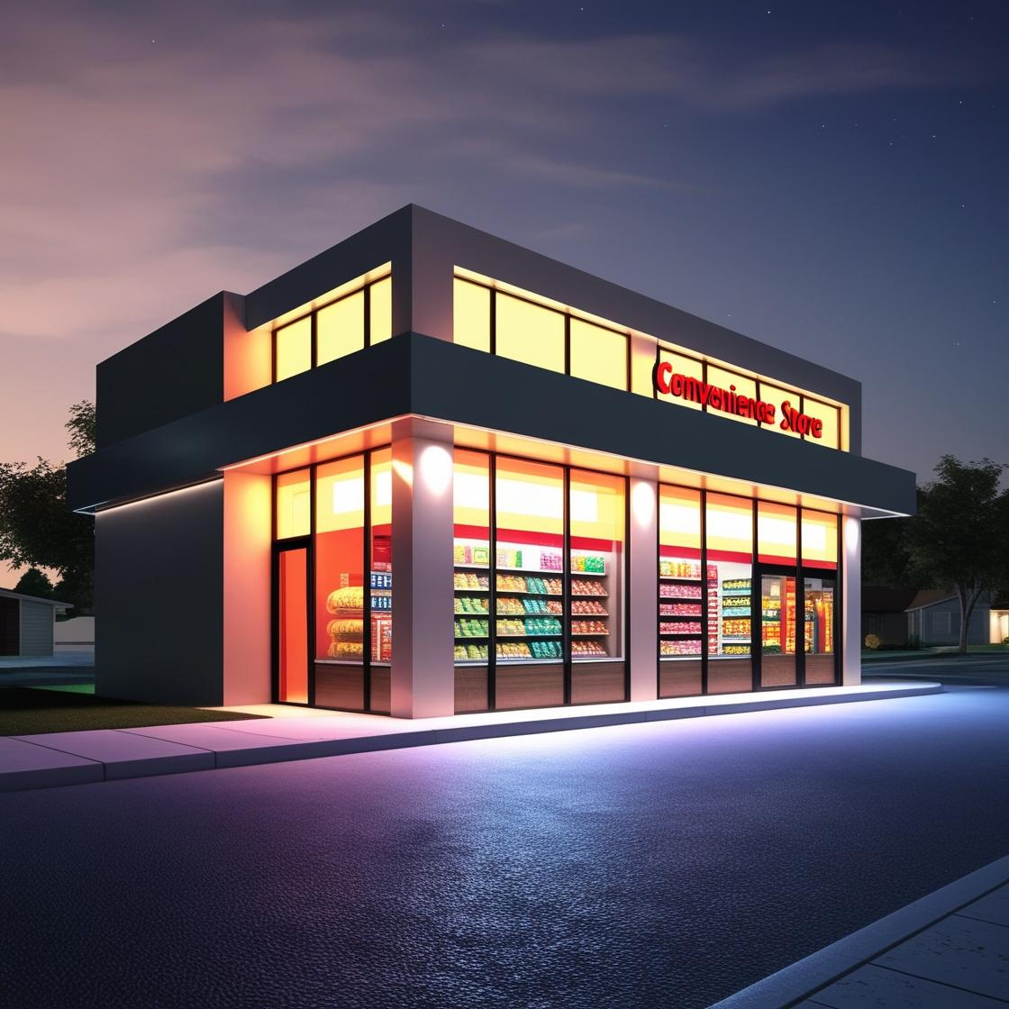 편의점 건물 이미지