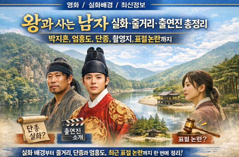 왕과 사는 남자 실화&middot;줄거리&middot;출연진 총정리 ❘ 박지훈, 엄흥도, 단종, 촬영지, 표절 논란까지