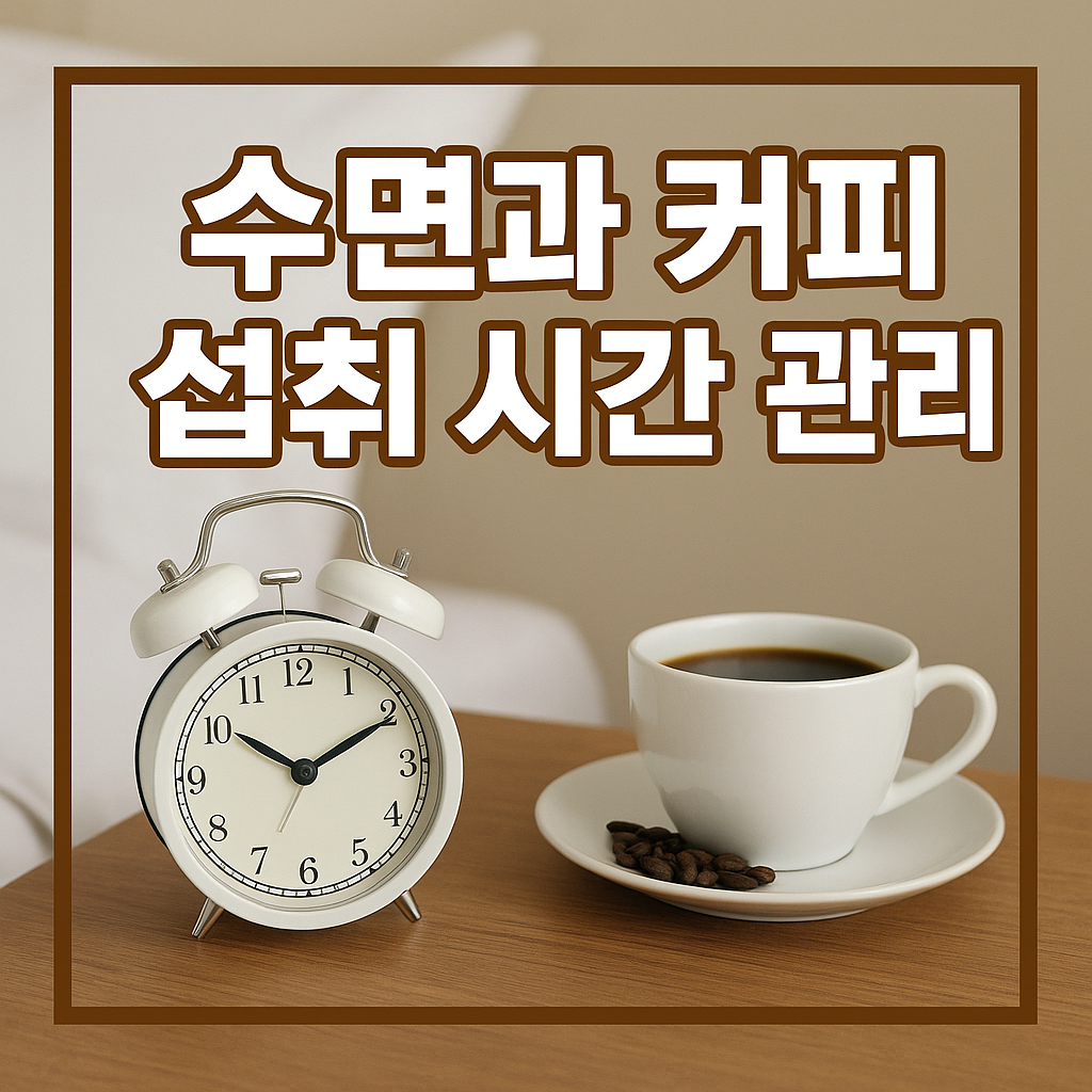 수면과 커피 섭취 시간 관리