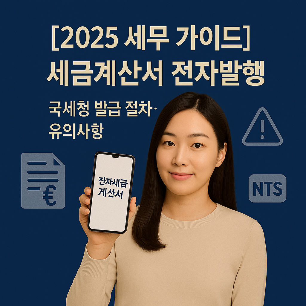 [2025 세무 가이드] 세금계산서 전자발행 ｜ 국세청 발급 절차&middot;유의사항