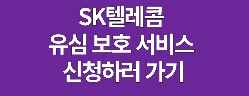 SK 유심 보호 서비스 신청하러 가기