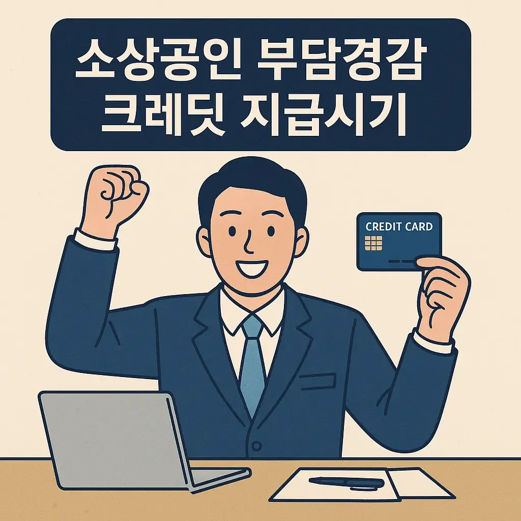 소상공인 부담경감 크레딧 지급시기