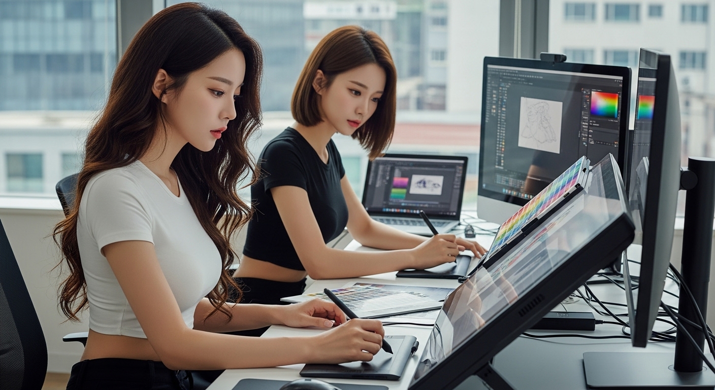 웹툰을 그리는 여자들