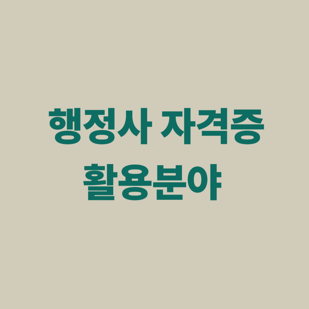 행정사 자격증 활용분야 출입국, 인허가, 계약 관리, 기업 자문 사례