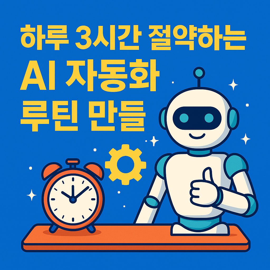 하루 3시간 절약하는 AI 자동화 루틴 만들기