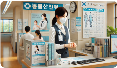 보건직(공무원)간호사 현장 근무 모습