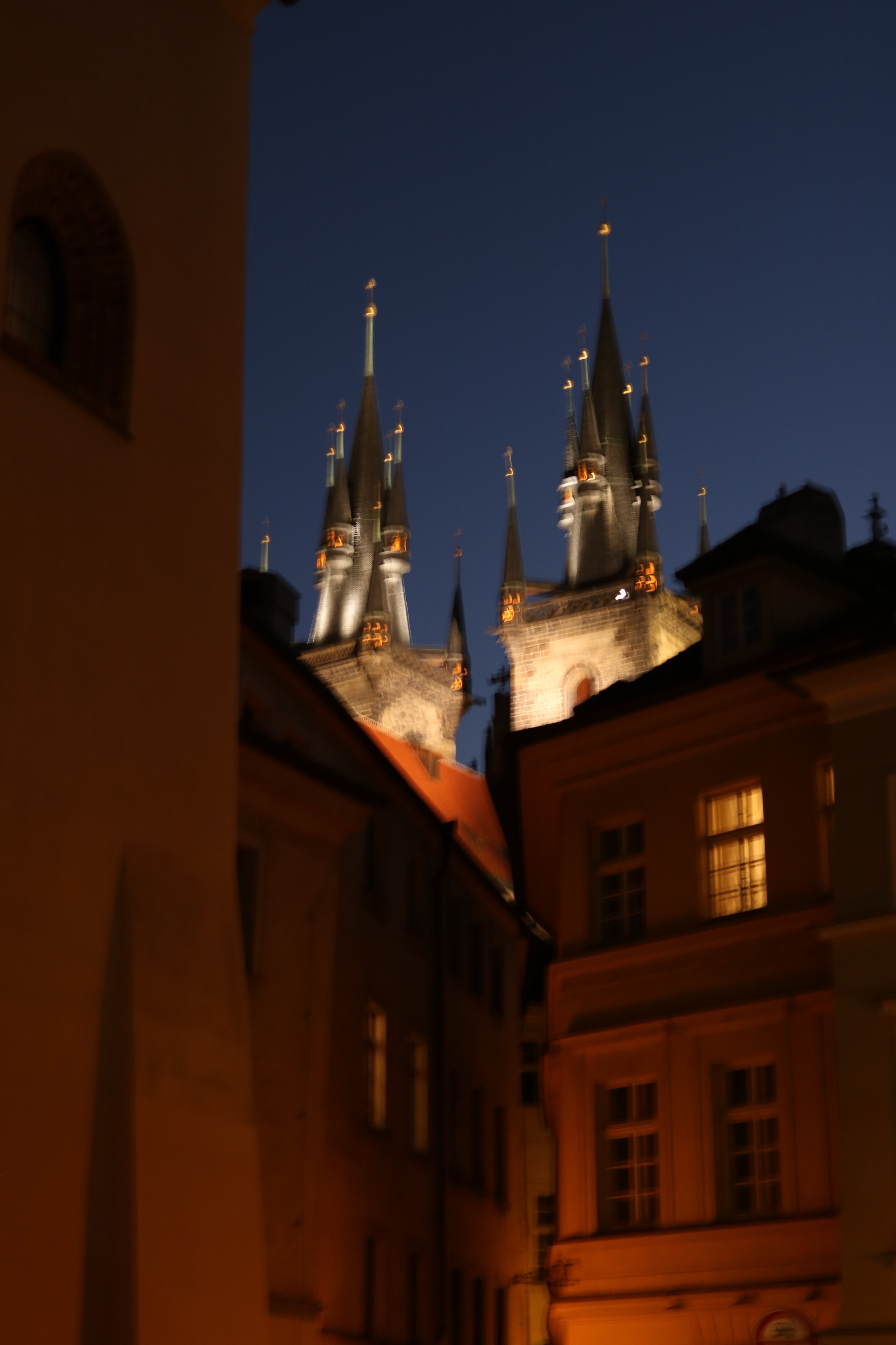 체코 프라하 광장 야경