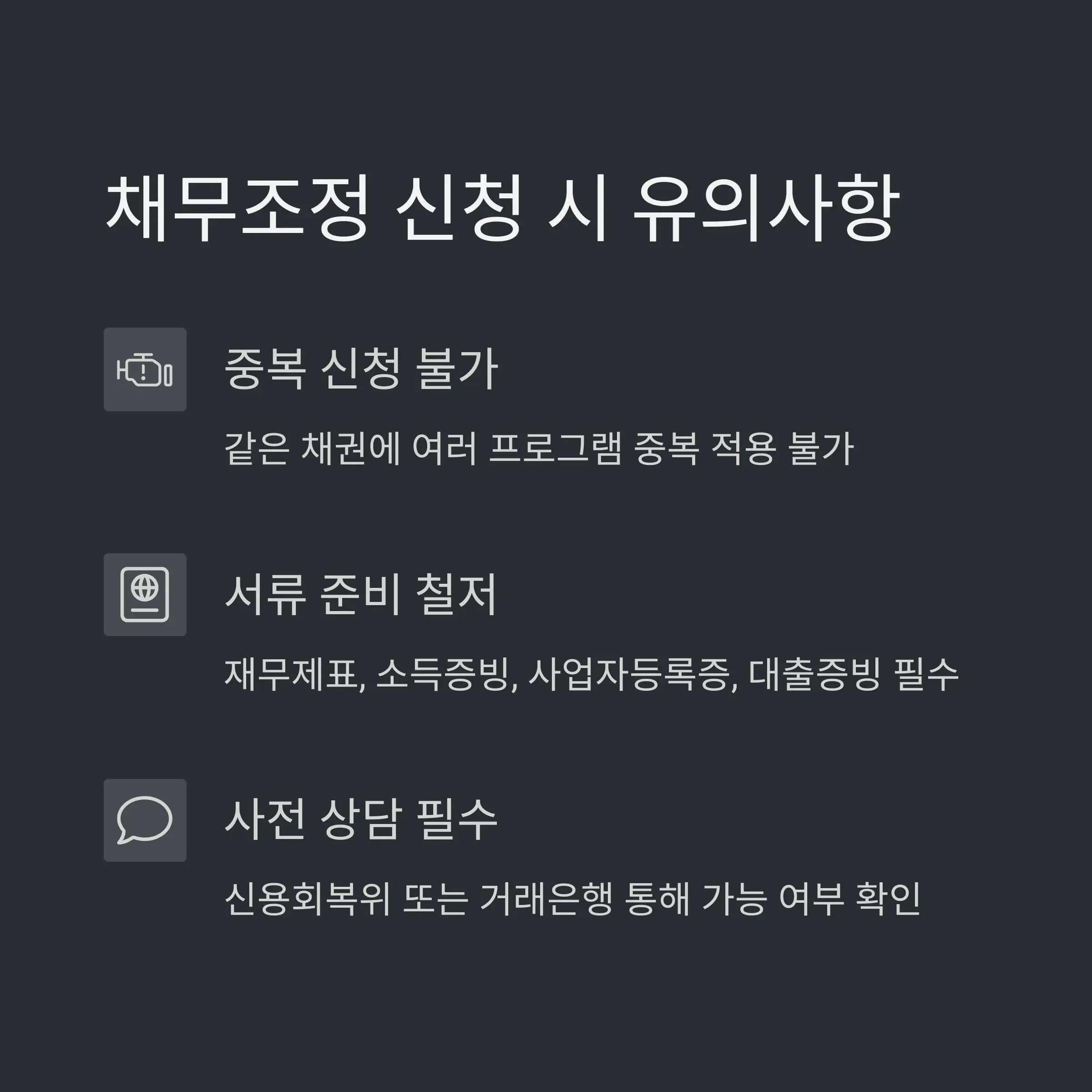 재무 곤란 소상공인 맞춤형 채무조정 (은행권 119plus 프로그램)