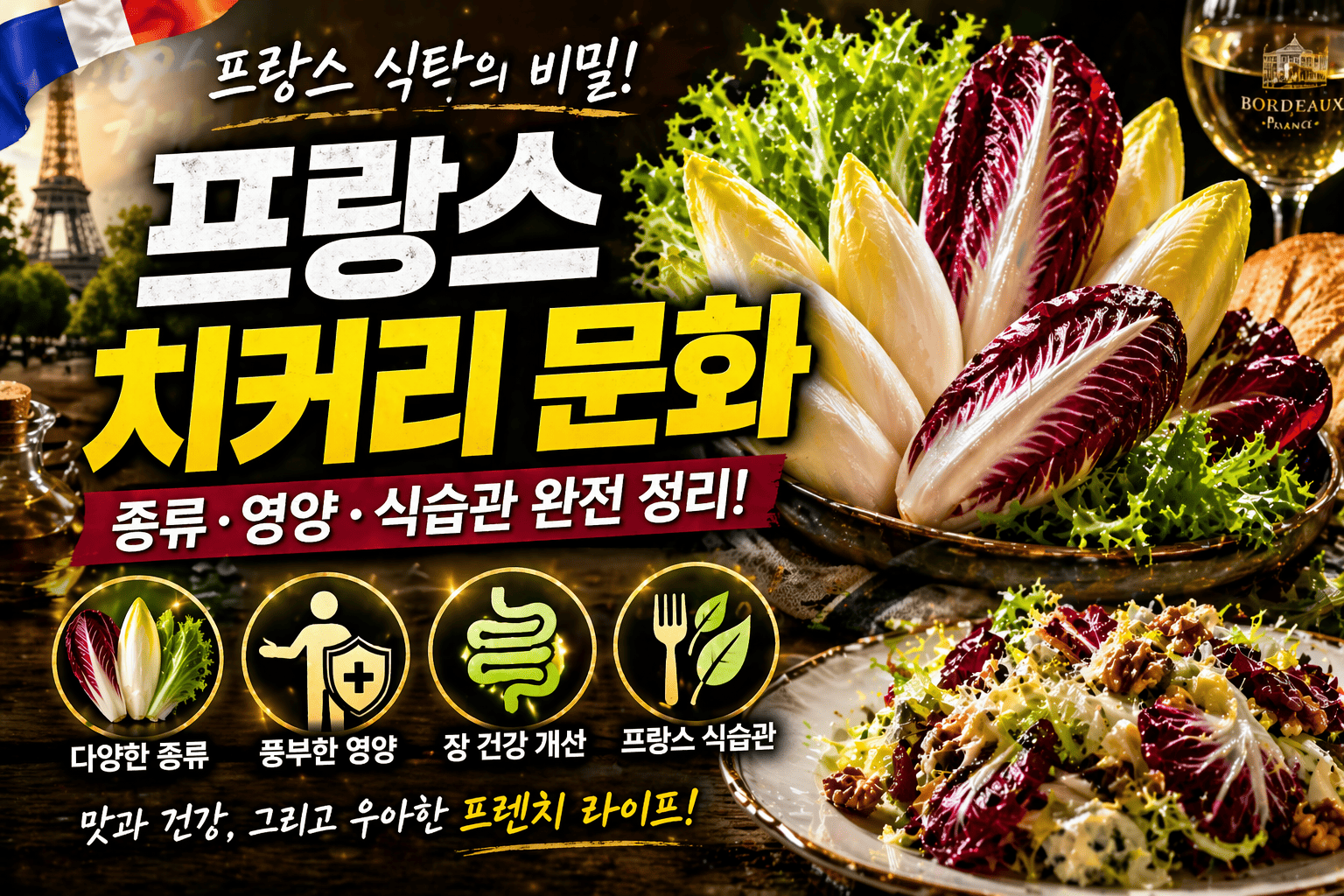 프랑스 치커리 문화 (종류, 영양, 식습관)