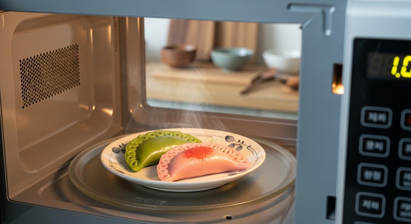 송편 전자레인지