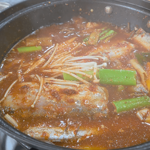 무안 관광객 추천 어랑섬 갈치조림 전체 구성