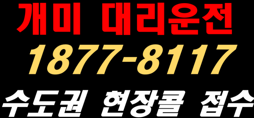 대리기사 현장콜 접수방법 (개미대리운전)