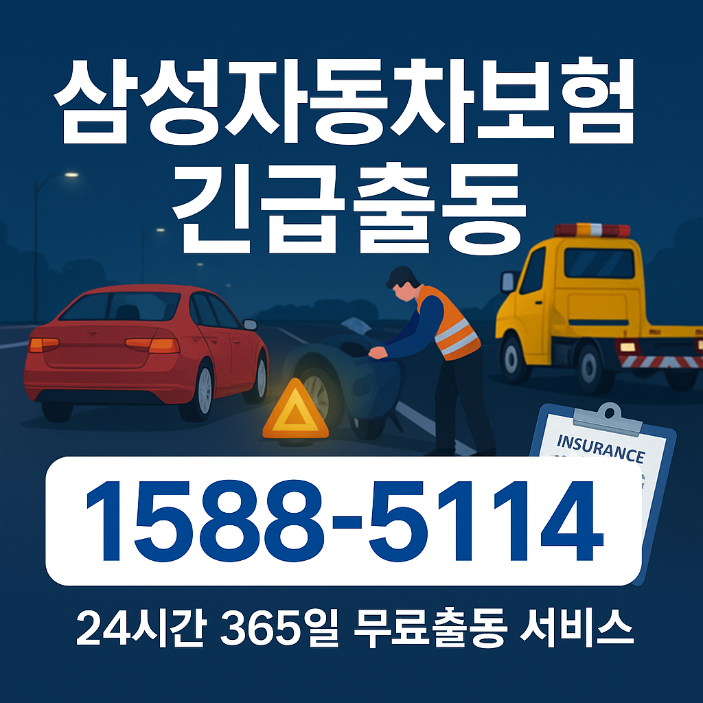 삼성화재 자동차보험 긴급출동 서비스 전화번호 및 이용 안내 🚗