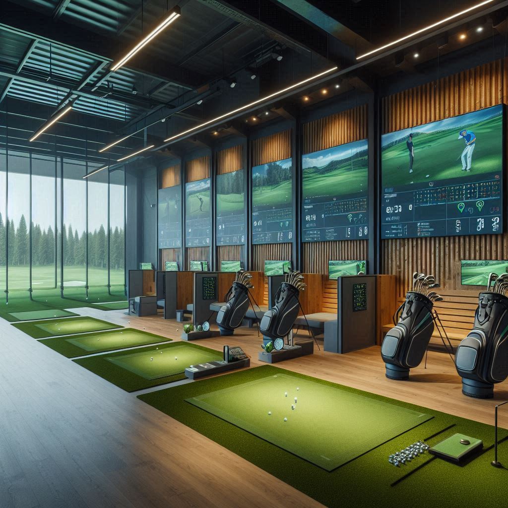 실내골프연습장 배경
