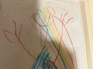우리집 6세 딸 아이가 가져온 그림 분석하기 - 2일차