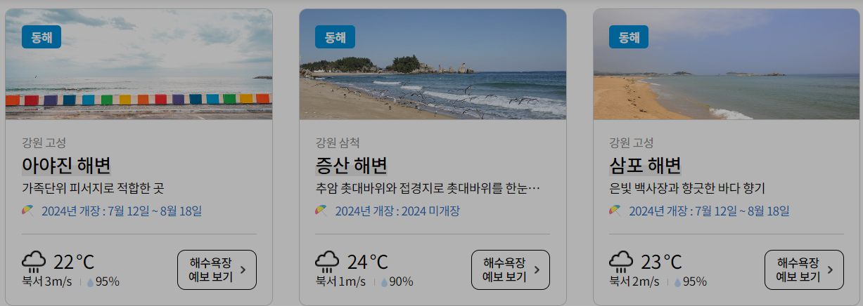 해수욕장 개장