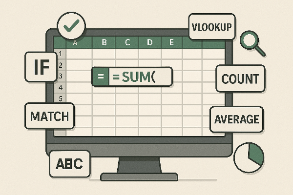 엑셀 함수 학습의 시작과 활용 사진