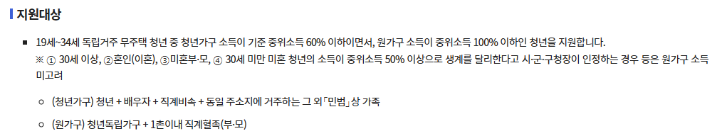청년월세지원금