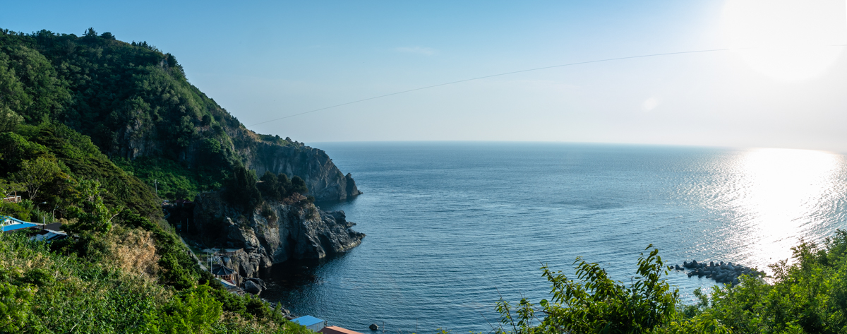 울릉도 최고의 볼거리인 대풍감의 끝이 보인다.