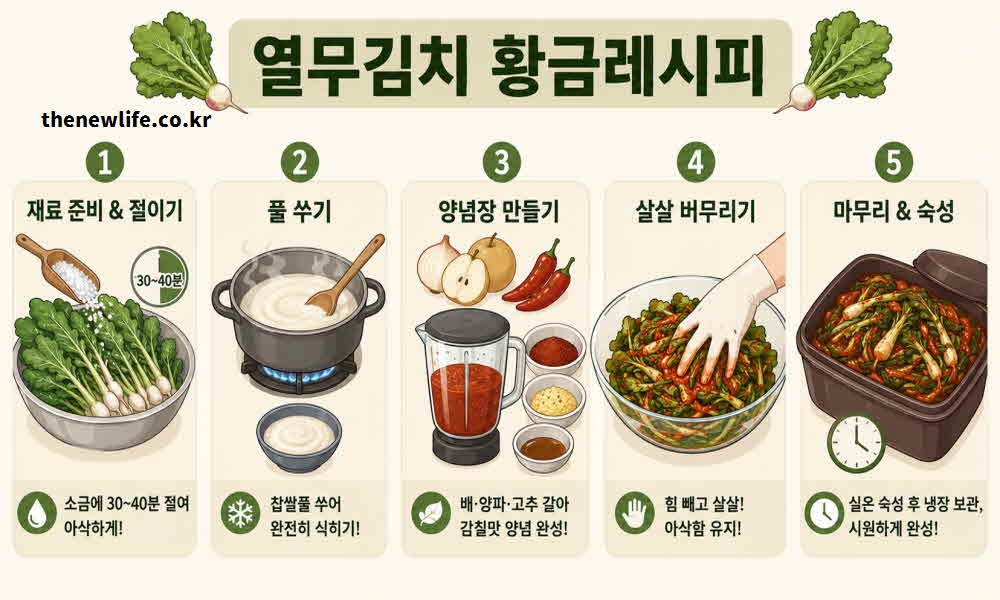 열무김치 황금레시피