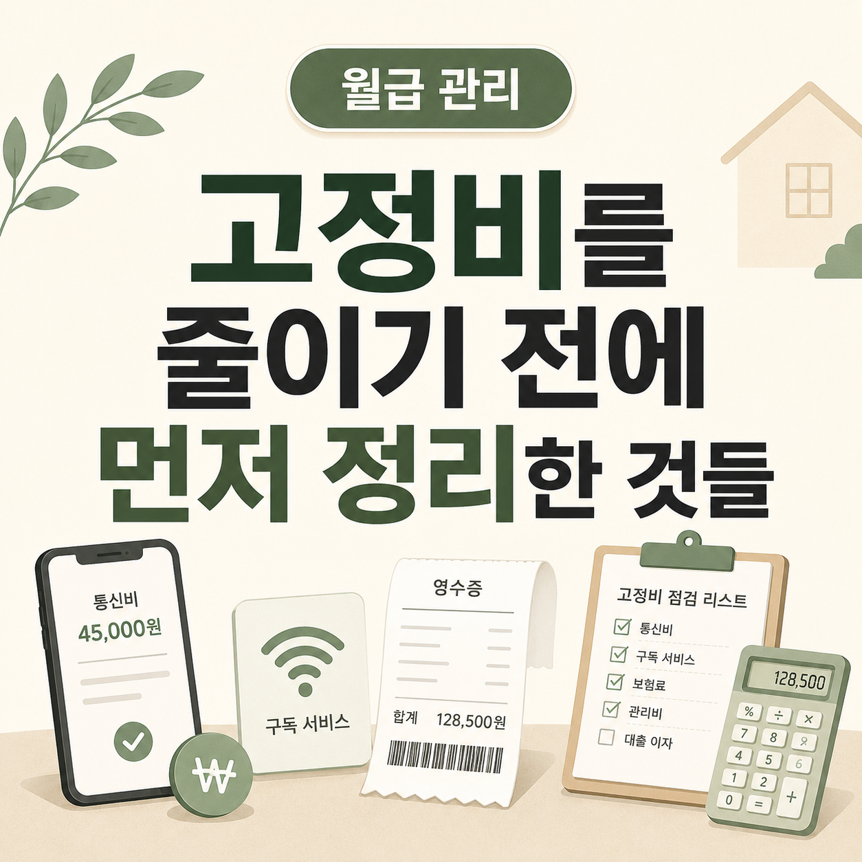 고정비를 줄이기 전에 먼저 정리한 것들