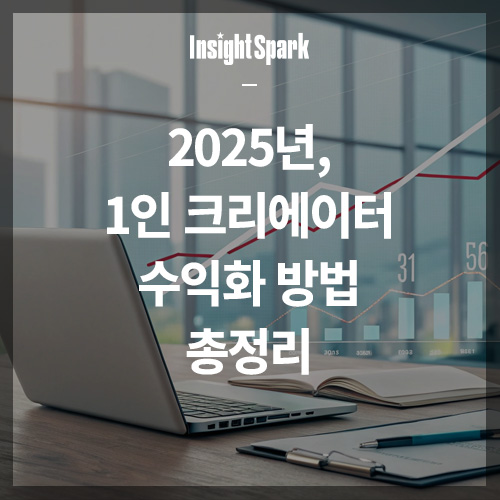 2025년 1인 크리에이터 수익화 방법 썸네일