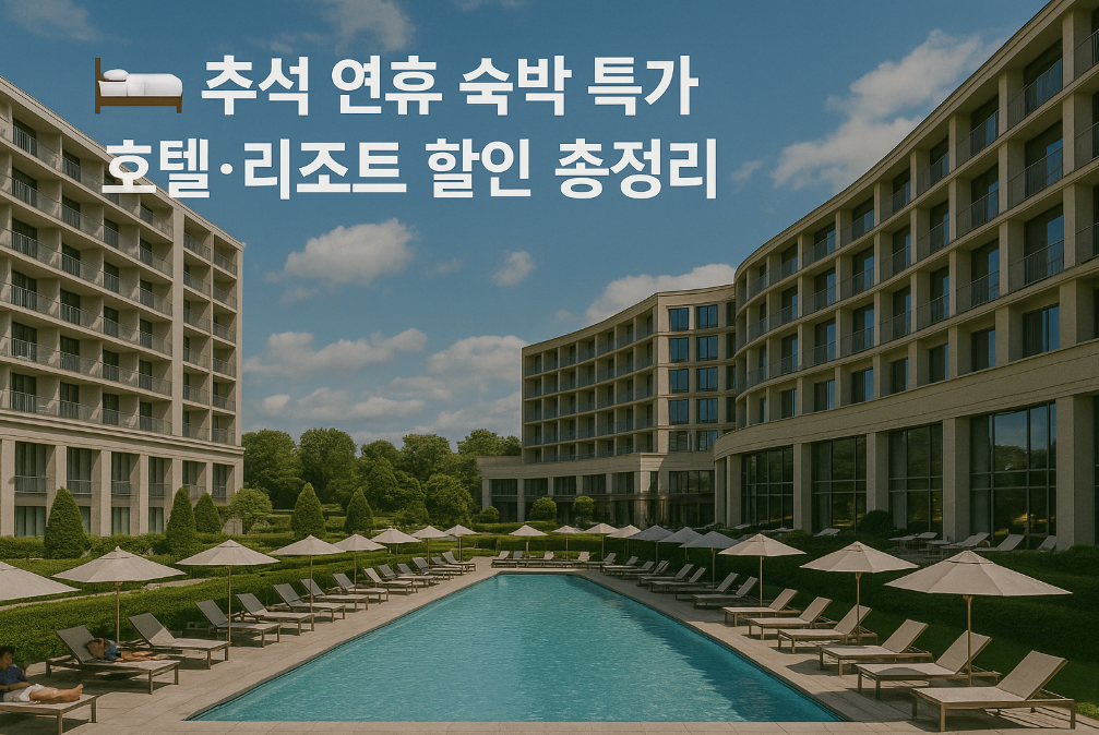 추석 연휴 숙박 특가 호텔·리조트 할인 총정리
