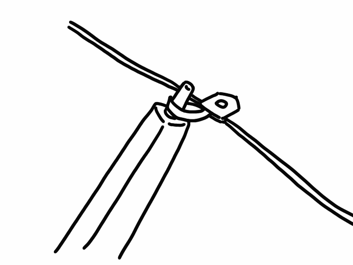 폴대에-타프-천과-줄을-고정하는-그림