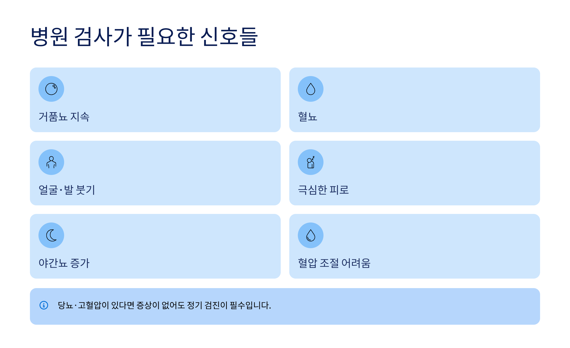 신장이 안좋으면 나타나는 증상