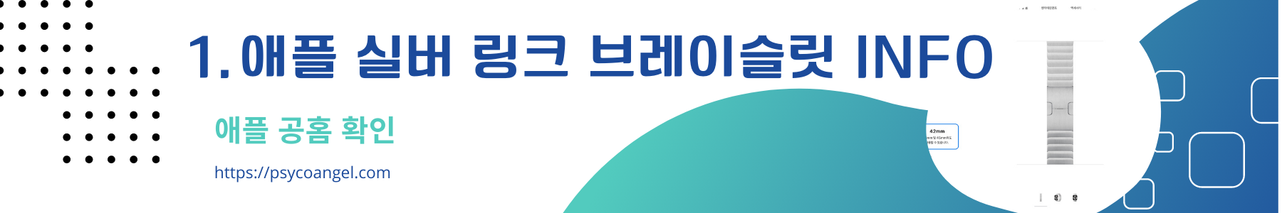 애플 링크 브레이슬릿 타이틀