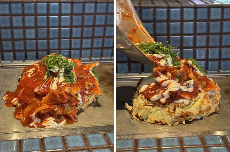 토마토 돼지고기 오코노미야끼