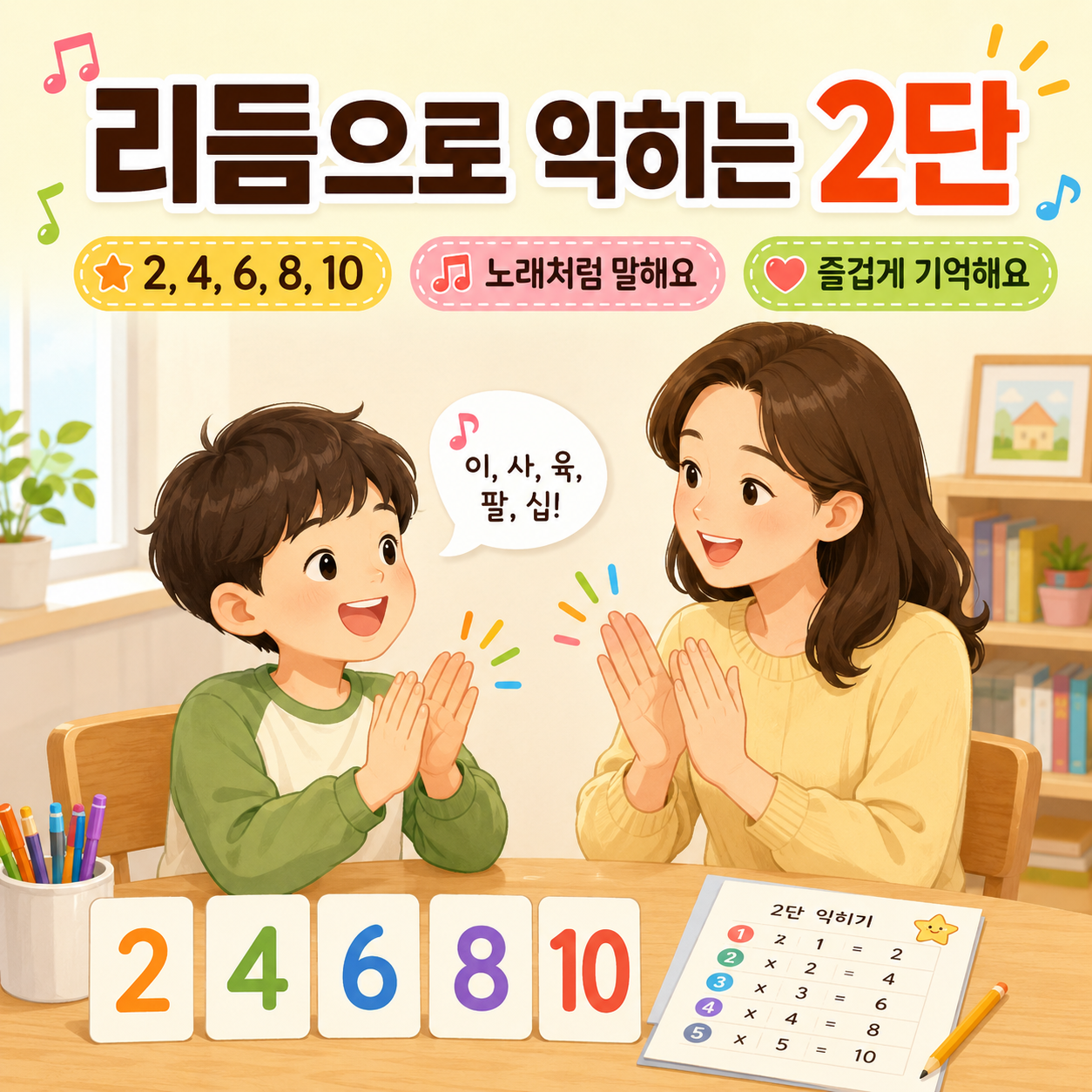 리듬에 맞춰 읽으면 기억하기 쉬워요