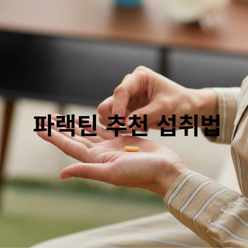 파랙틴 효능과 부작용 총정리