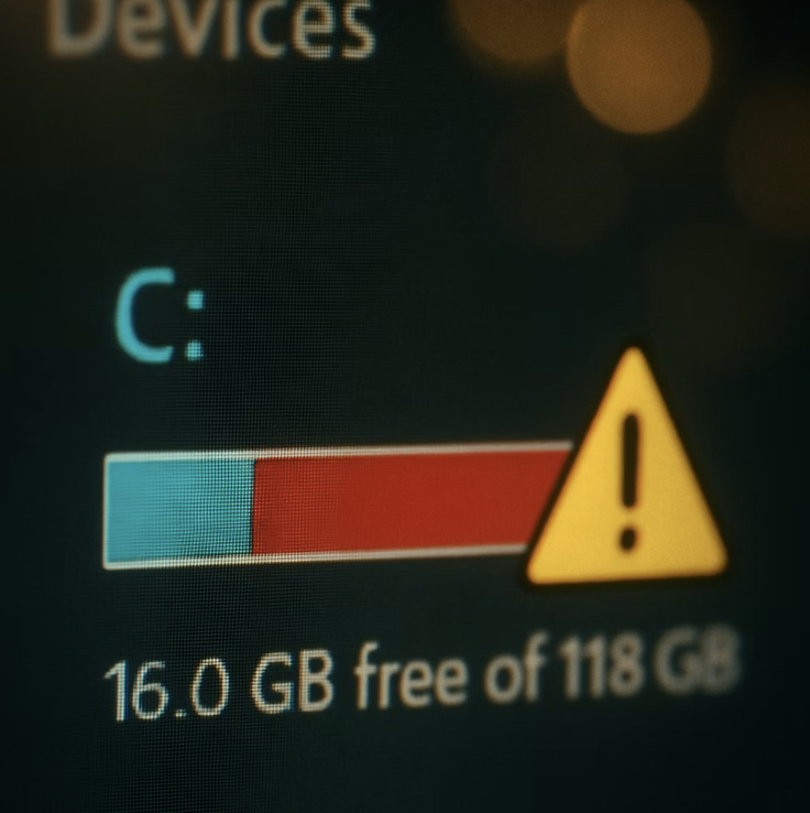 상식 4: C드라이브 용량은 속도와 무관하다?