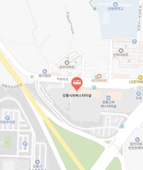 강릉시외버스터미널 위치