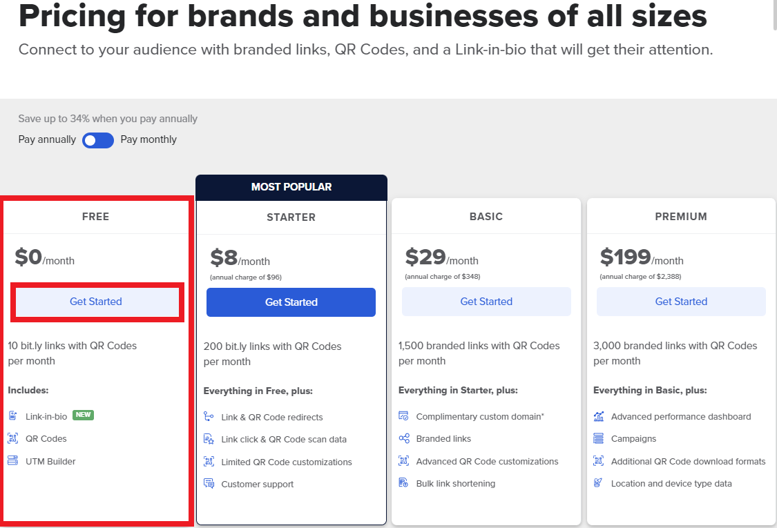 bitly 가입 절차 2