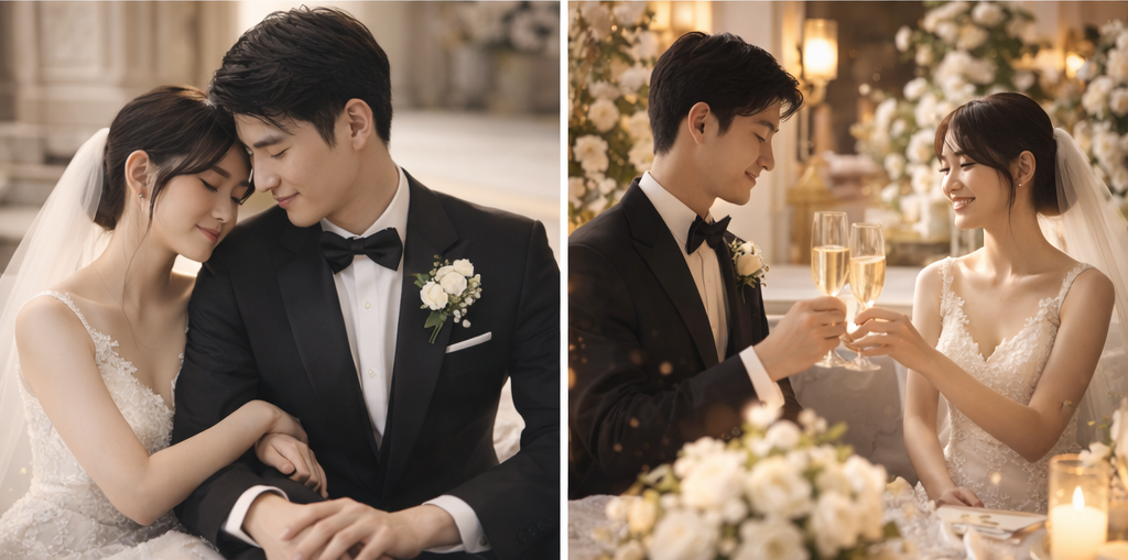 웨딩 촬영 컨셉