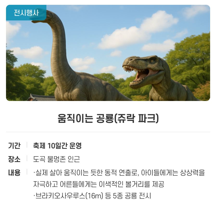 화순고인돌축제 가을꽃축제 2025년 일정 입장료