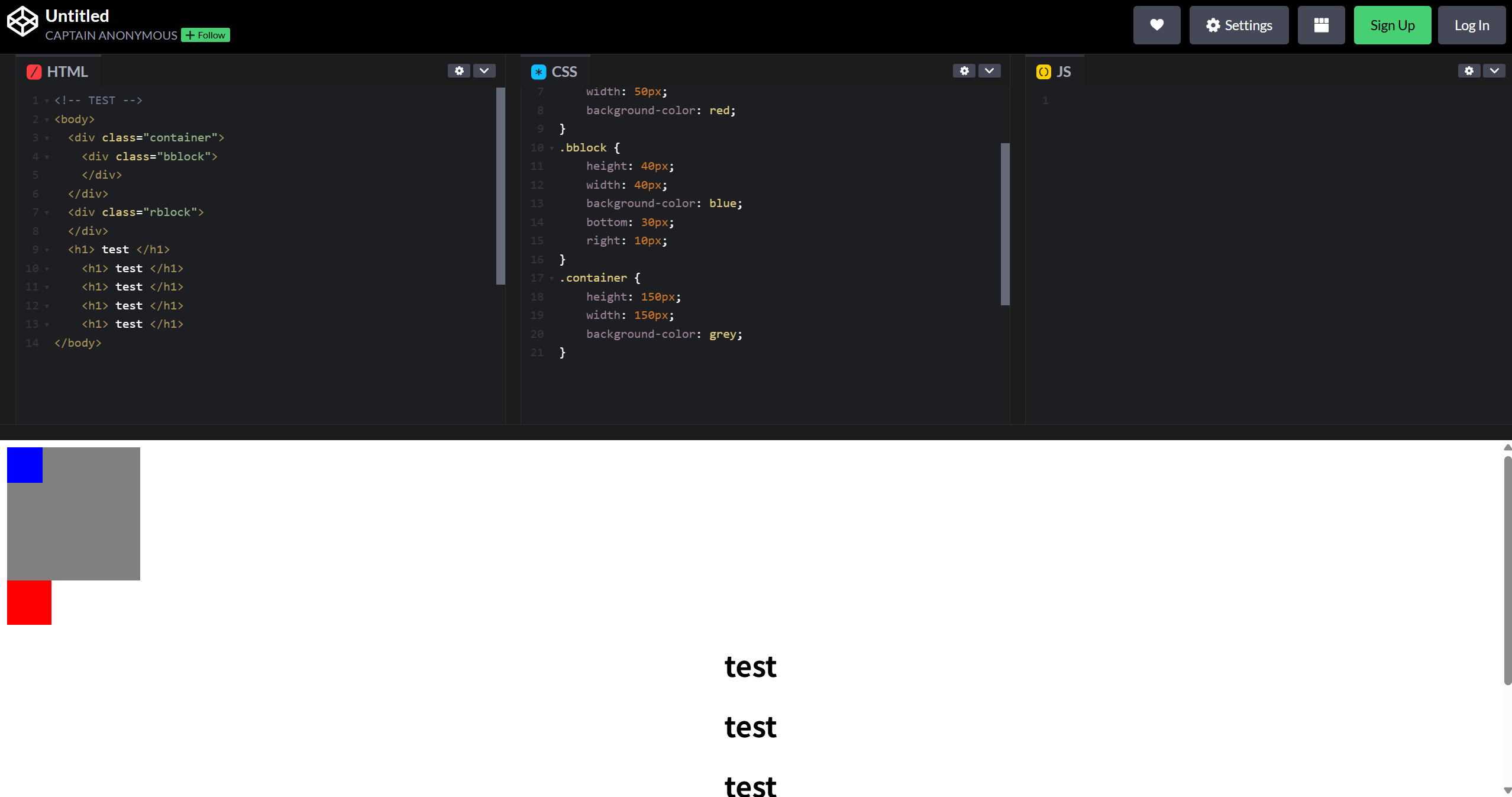 text-align:center 설정