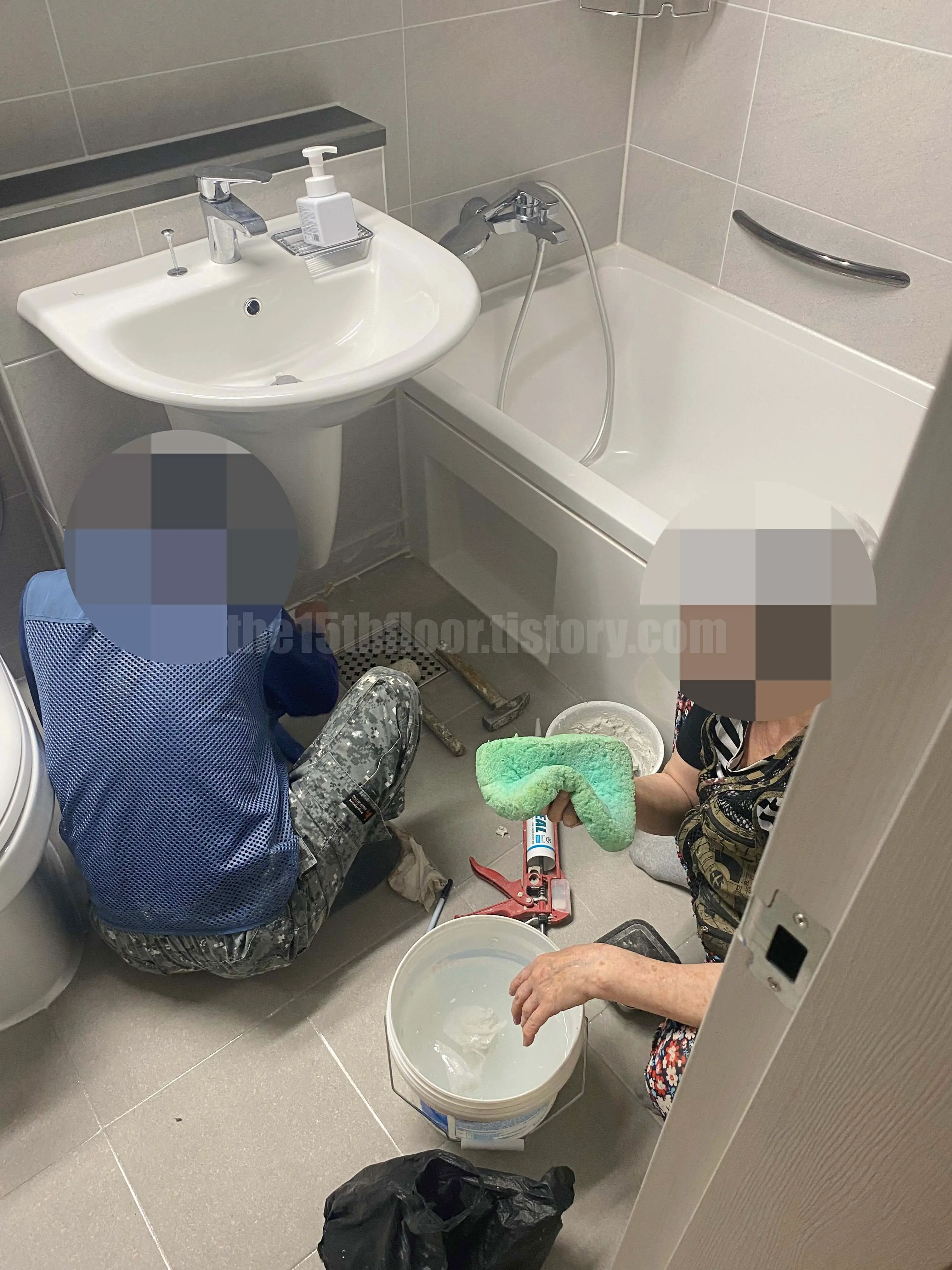 타일 부분 교체 방법 4.