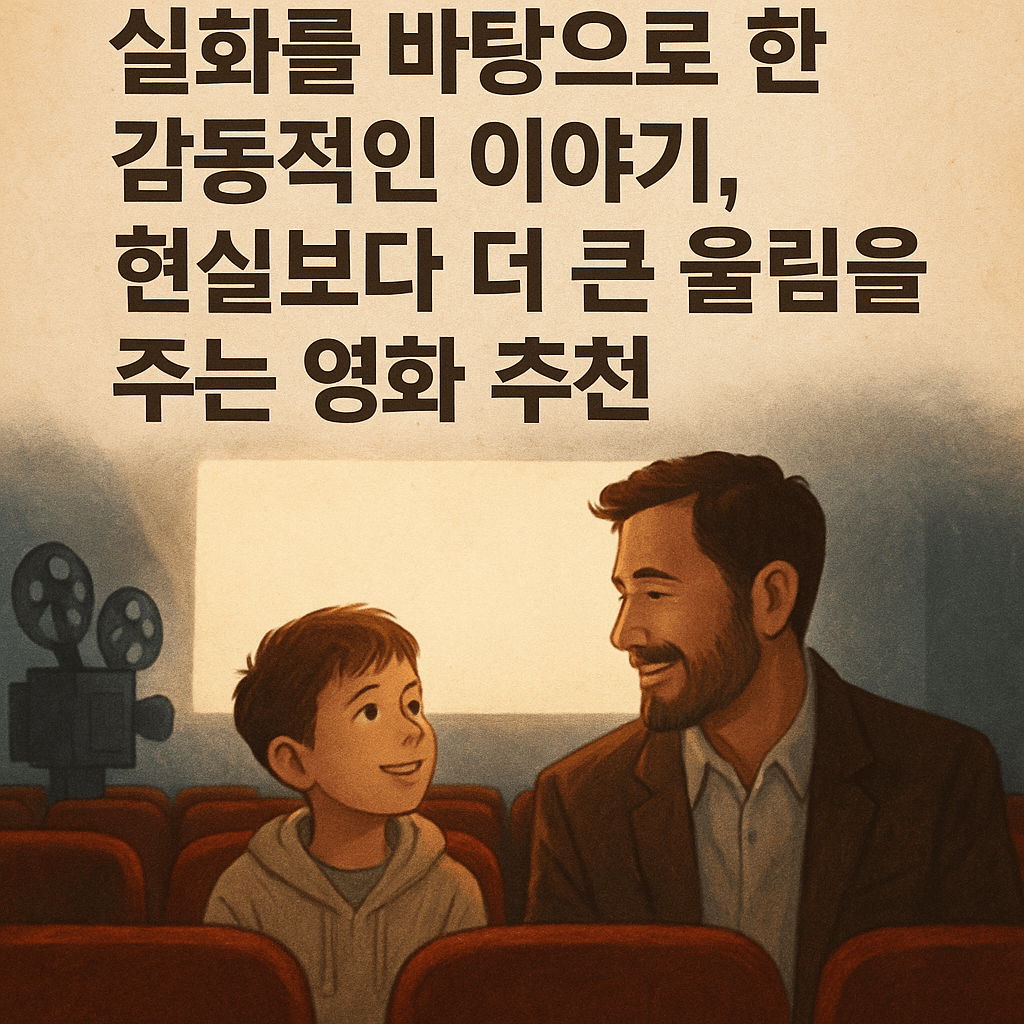 실화를 바탕으로 한 감동적인 이야기, 현실보다 더 큰 울림을 주는 영화 추천