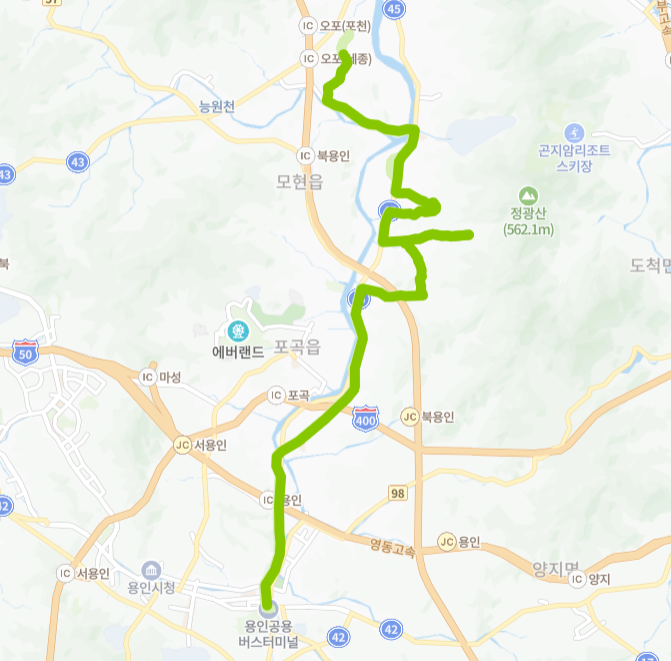 용인-89번-버스-노선-지도