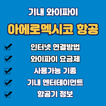 아에로멕시코 기내 와이파이