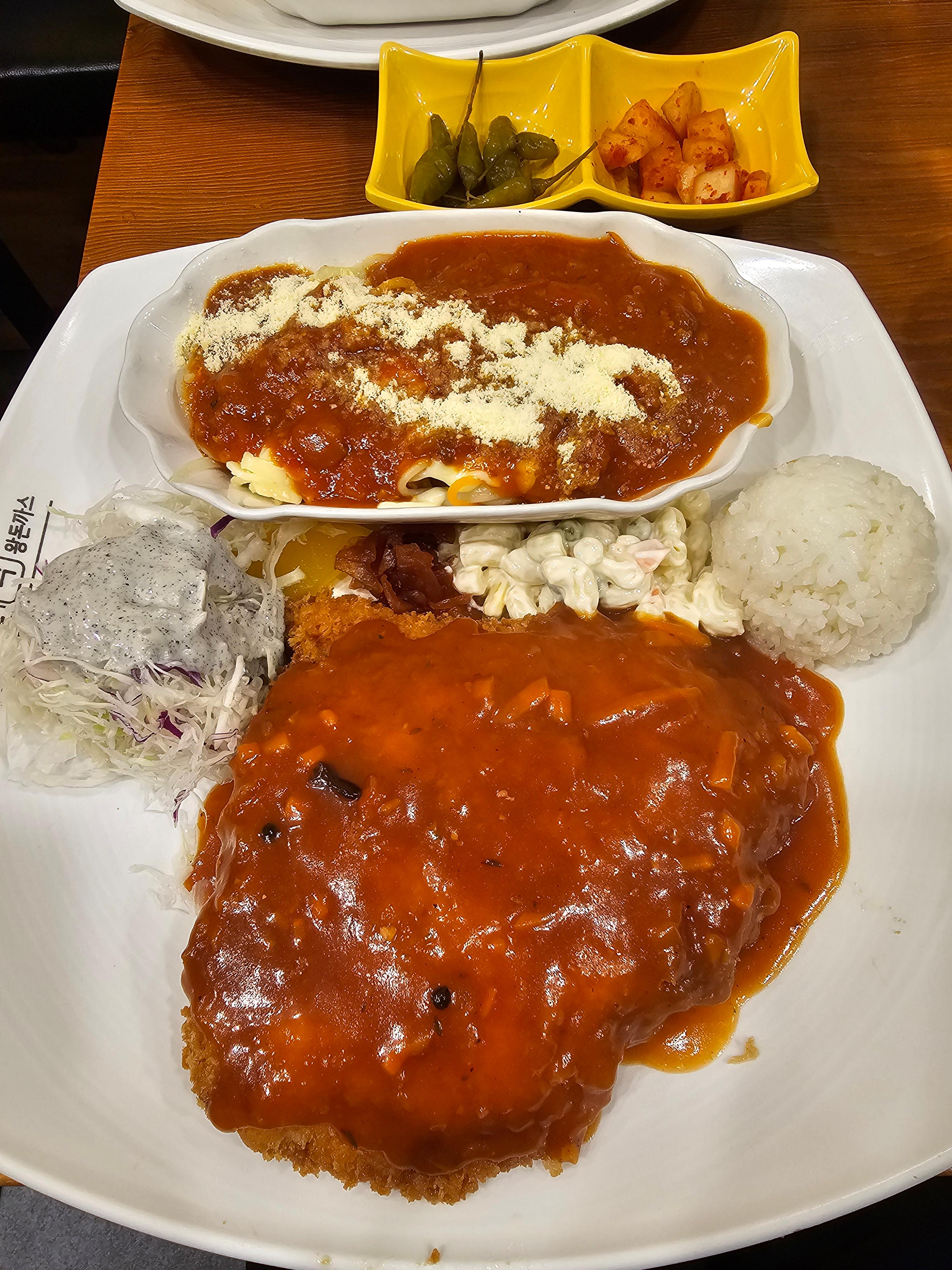 스파돈스 (스파게티+돈까스 세트) 1